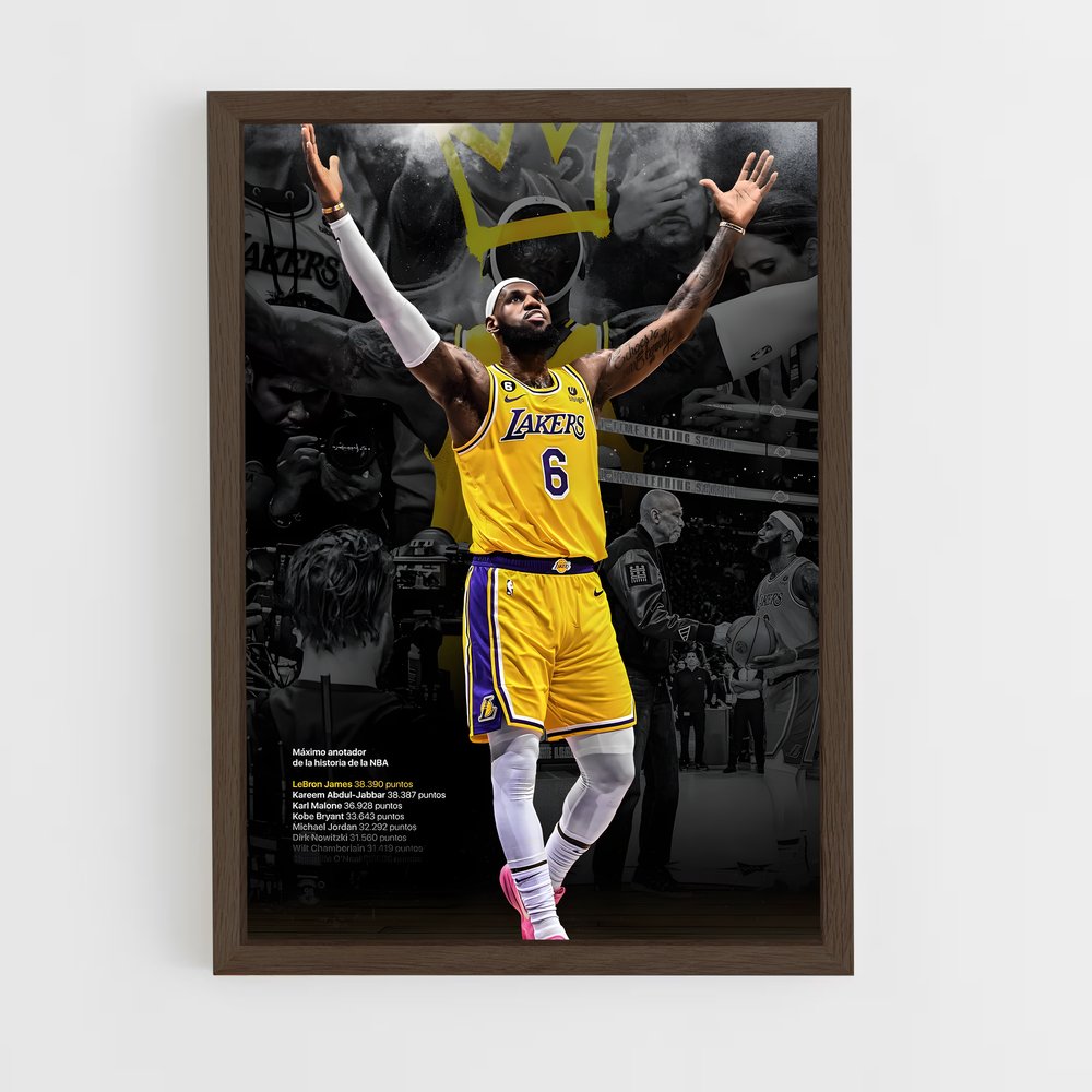 Poster Lebron James Basket Design iconique – affiche Basketball (vue 5)